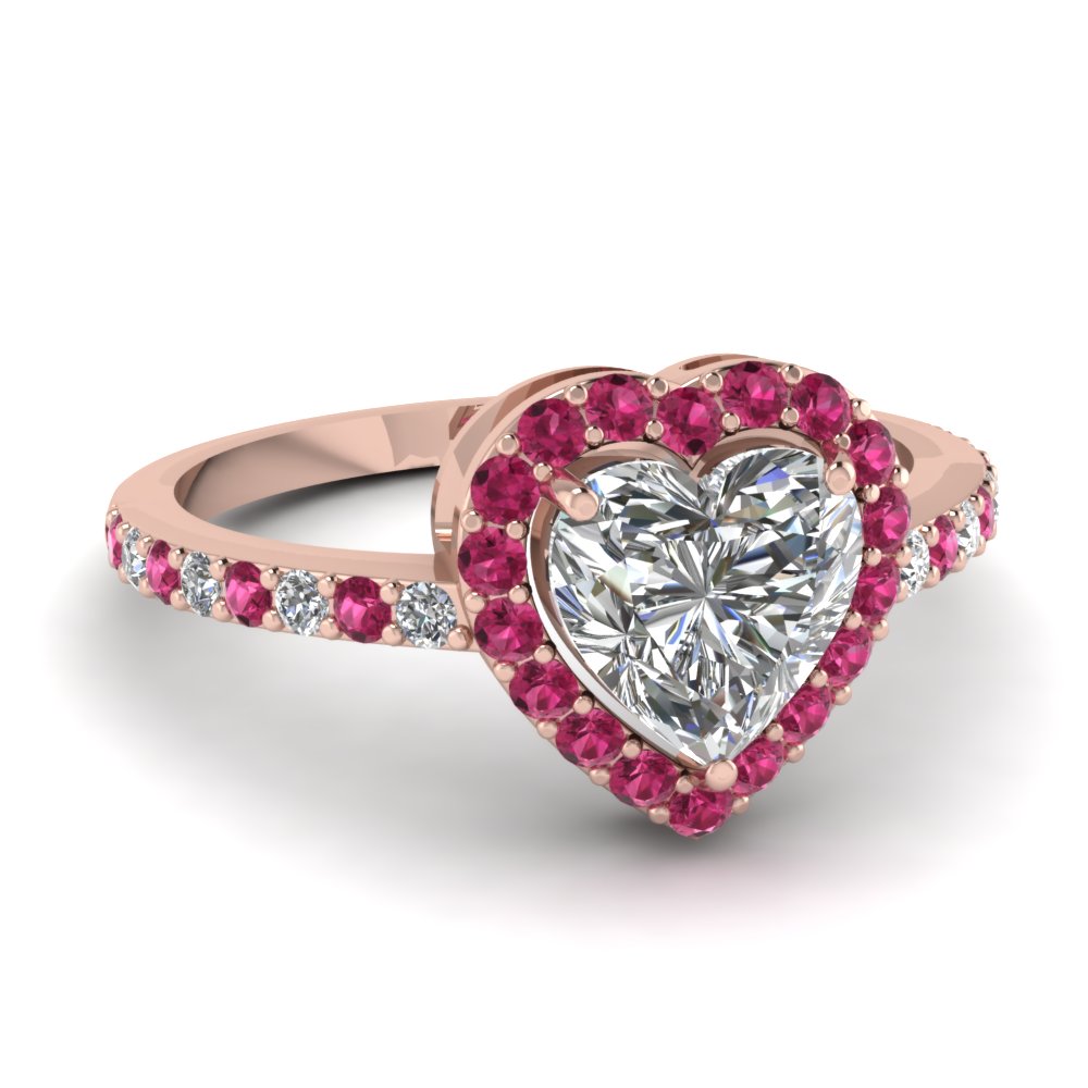 Inexpensive pink diamond engagement rings