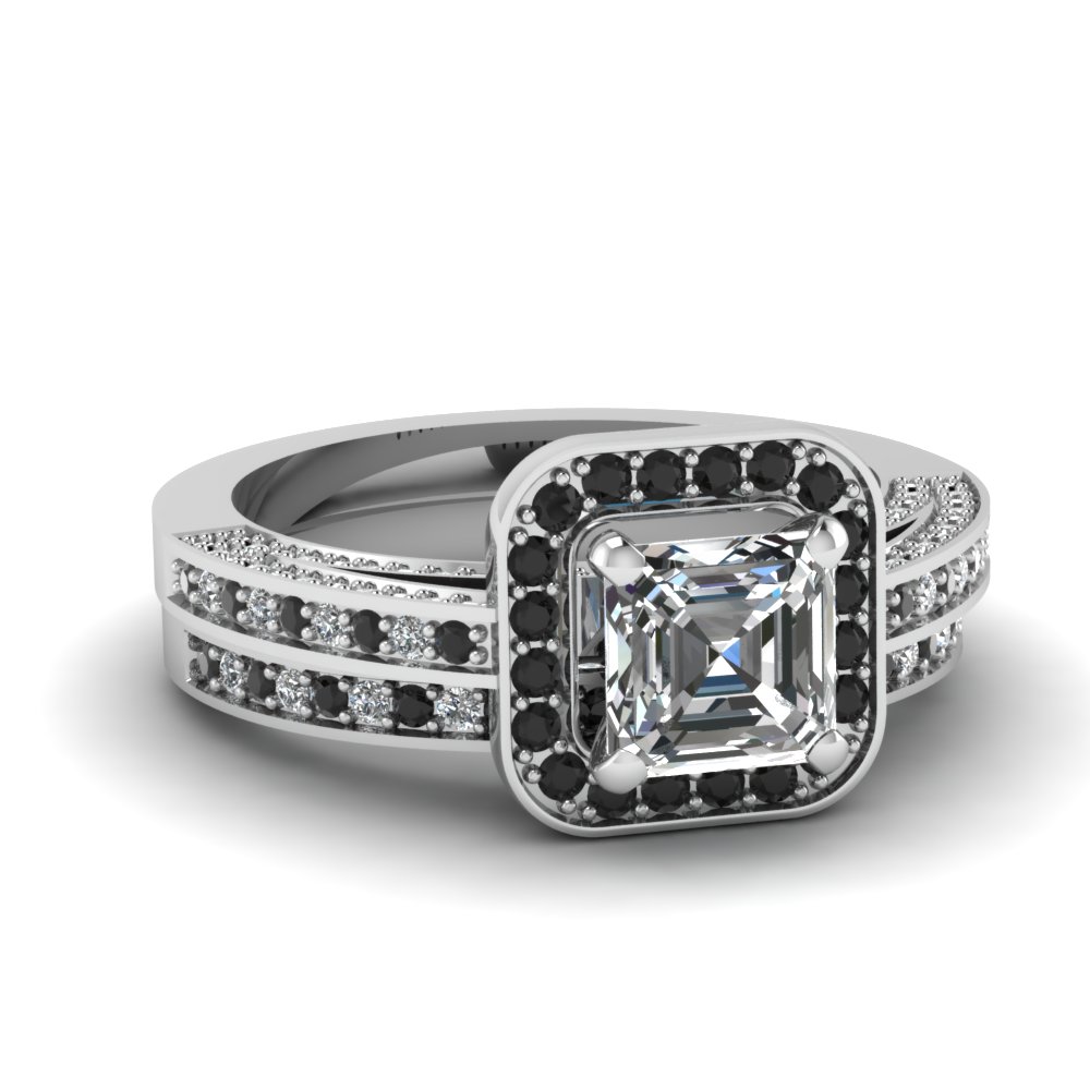 Black Diamond Engagement Set