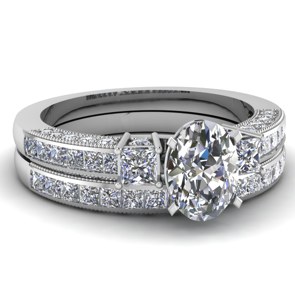 -oval-white-diamond-engagement-wedding-ring-in-channel-pave-prong-set ...