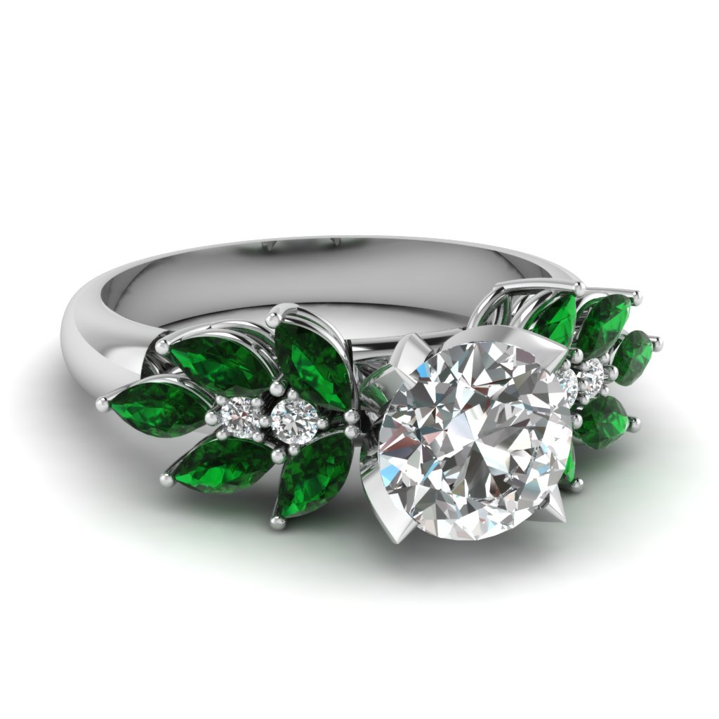 Engagement Ring With Accent Stone