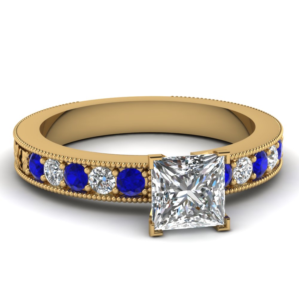 Blue Sapphire Engagement Rings For Women